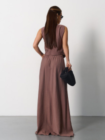 Костюм ISSA Plus модель 15174_коричневый Фото