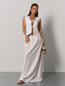 Повсякденний костюм ISSA Plus модель 15174_молочный Фото