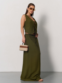 Костюм ISSA Plus модель 15174_хаки Фото