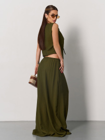 Костюм ISSA Plus модель 15174_хаки Фото