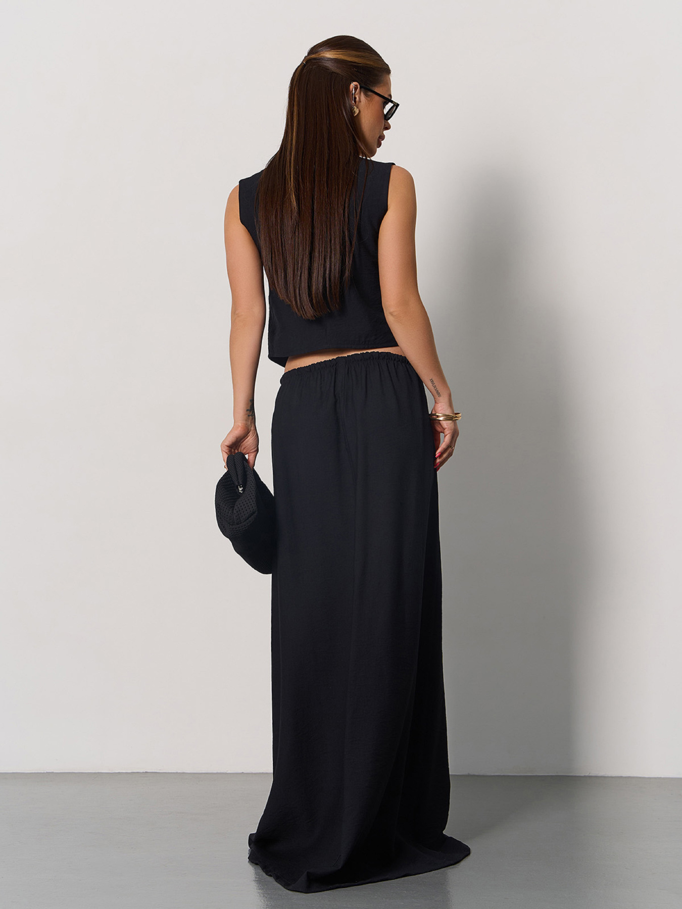 Повсякденний костюм ISSA Plus модель 15174_черный Повсякденний костюм ISSA Plus модель 15174_черный Фото