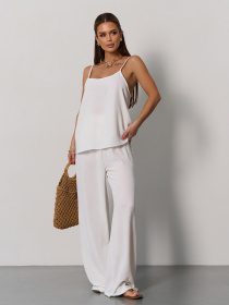 Повсякденний костюм ISSA Plus модель 15175_молочный Фото