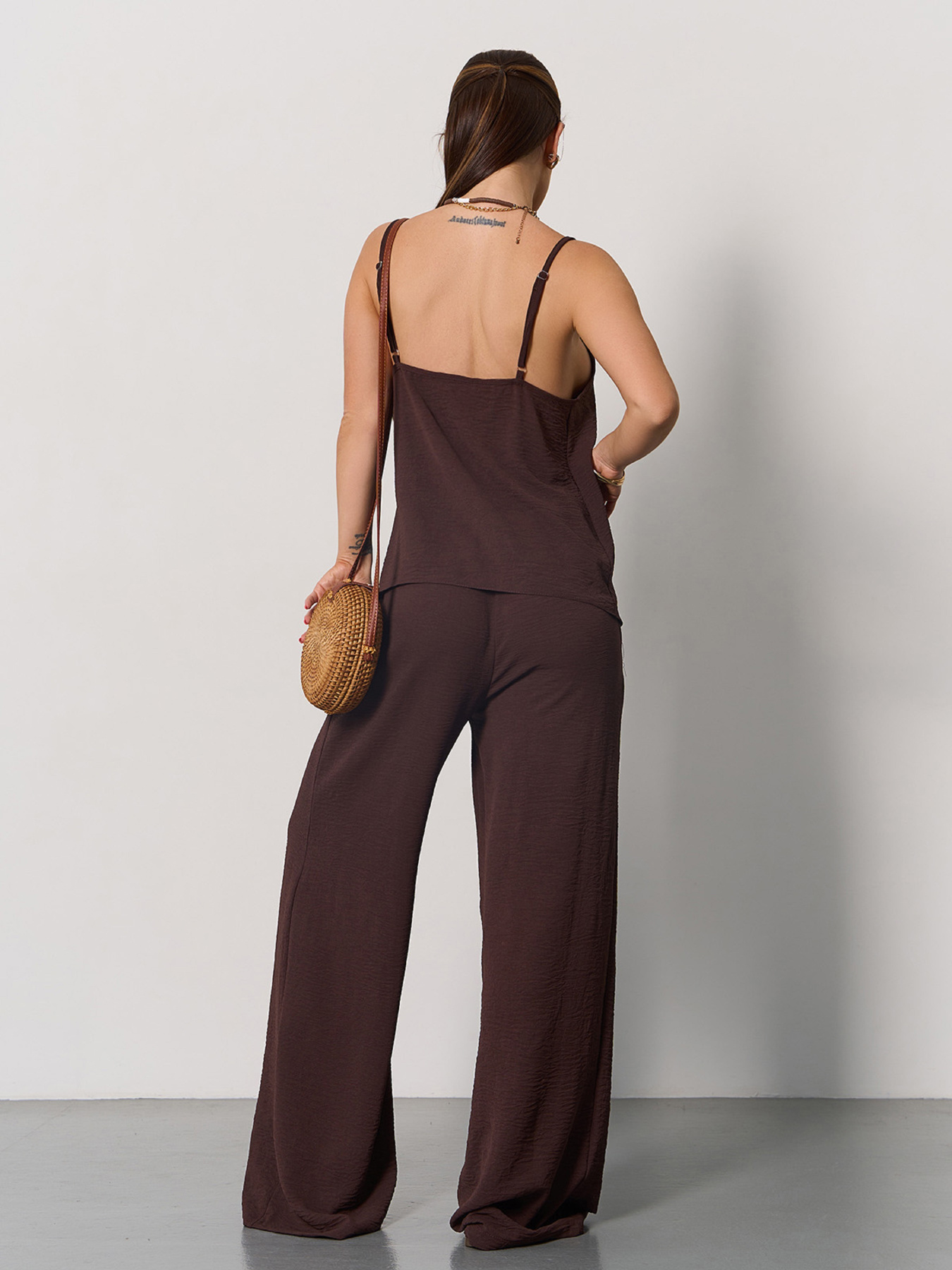 Костюм ISSA Plus модель 15175_темно-коричневый Фото