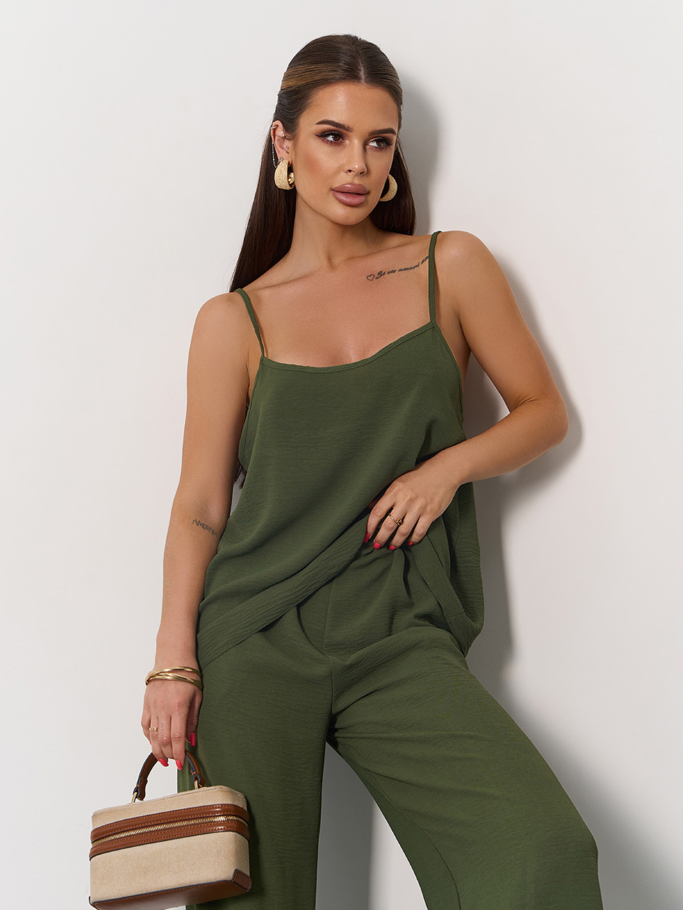 Костюм ISSA Plus модель 15175_хаки Фото