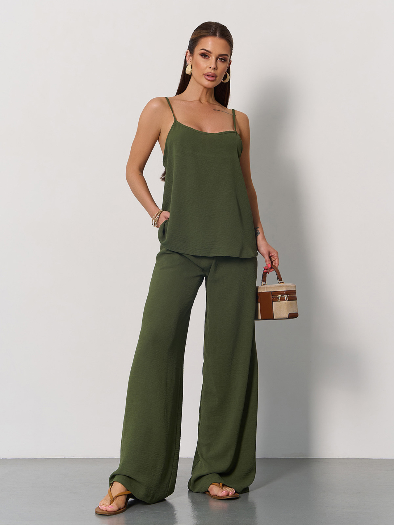 Костюм ISSA Plus модель 15175_хаки Фото