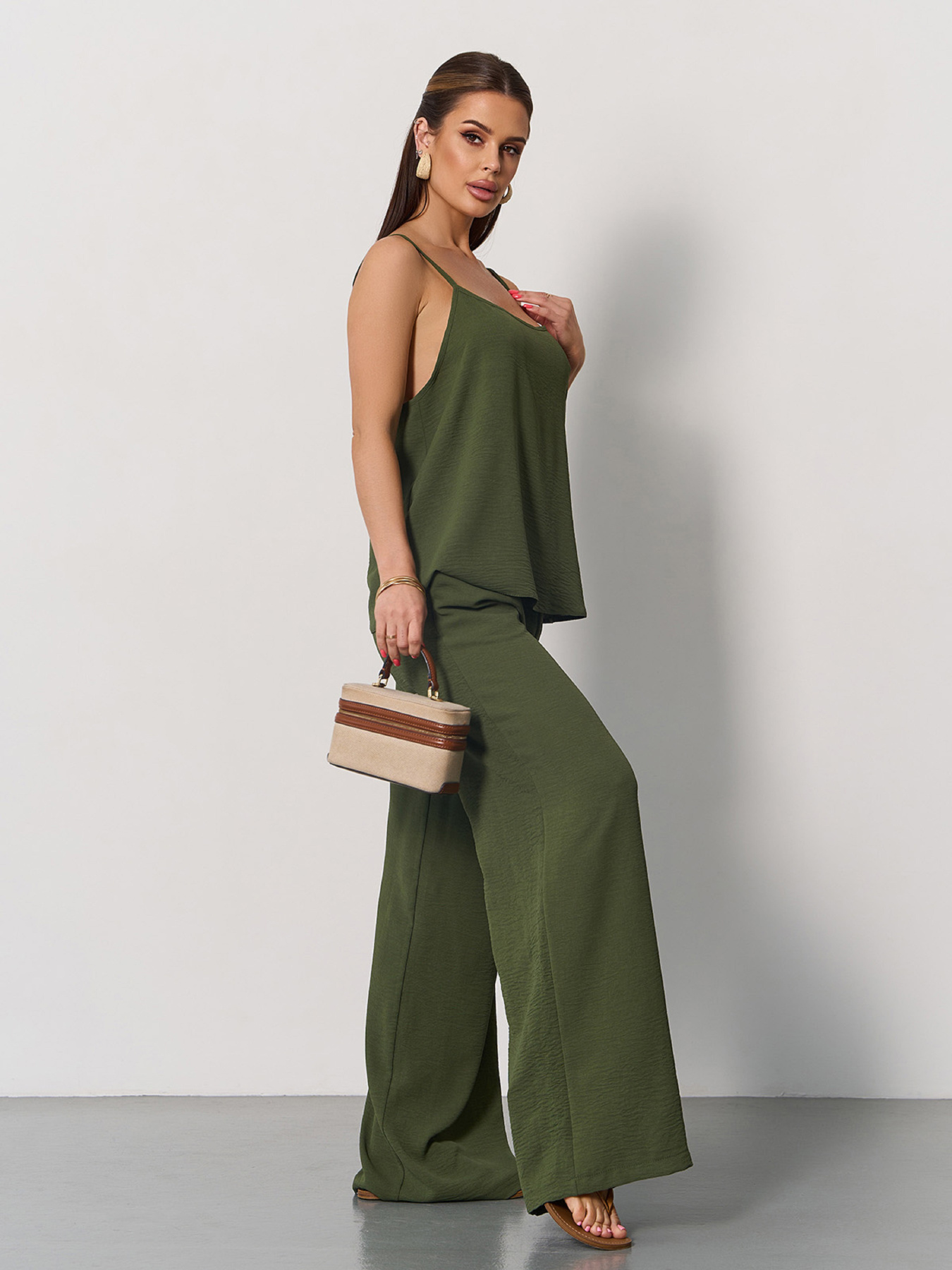 Повсякденний костюм ISSA Plus модель 15175_хаки Фото