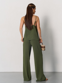 Повсякденний костюм ISSA Plus модель 15175_хаки Фото