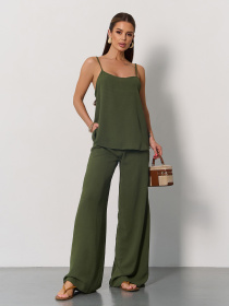 Повсякденний костюм ISSA Plus модель 15175_хаки Фото