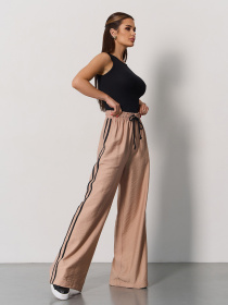 Брюки палаццо ISSA Plus модель 15176_бежевый Фото