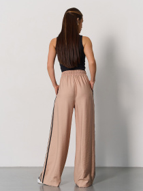 Брюки палаццо ISSA Plus модель 15176_бежевый Фото