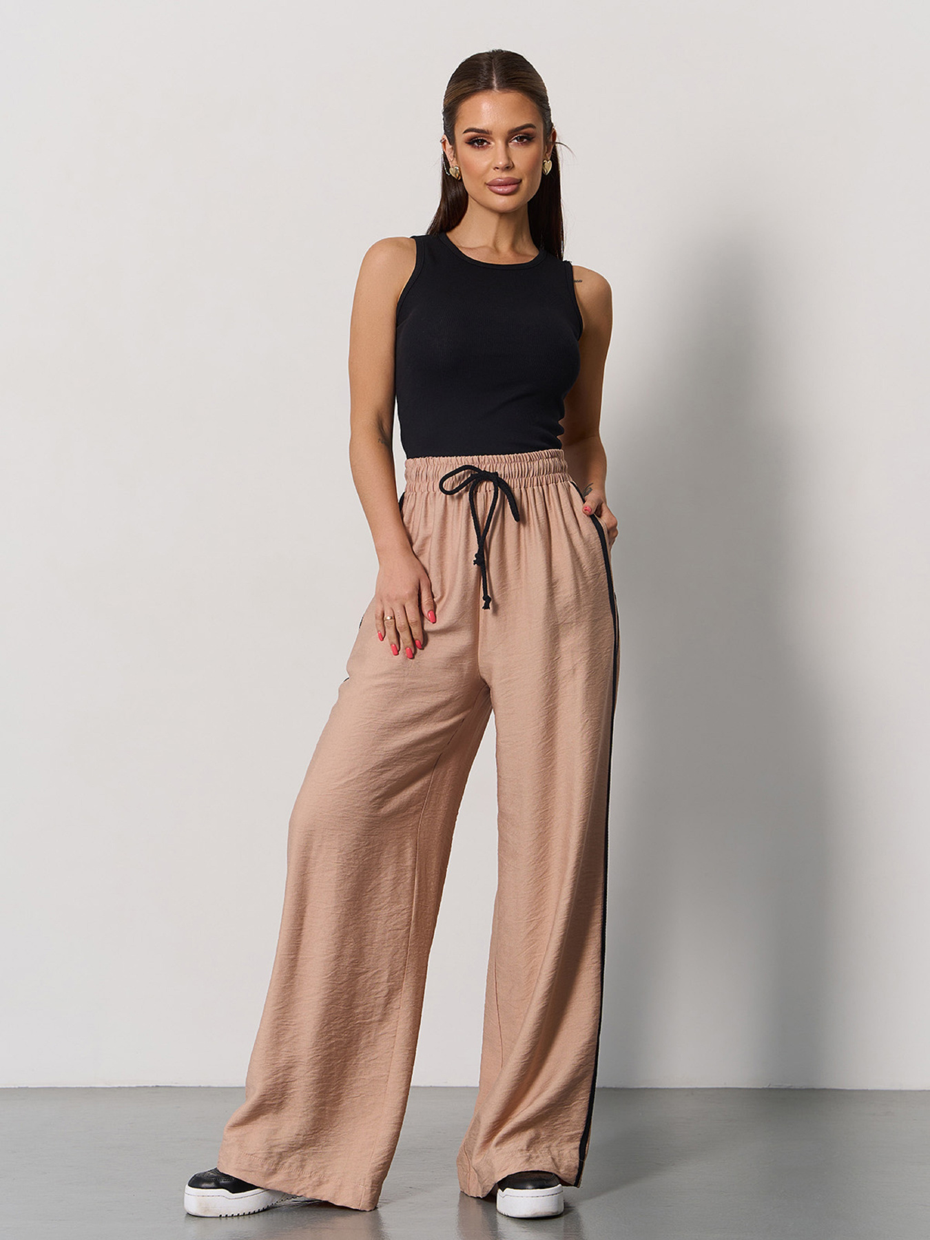 Палаццо ISSA Plus модель 15176_бежевый Фото