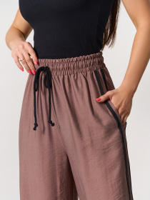 Брюки палаццо ISSA Plus модель 15176_коричневый Фото