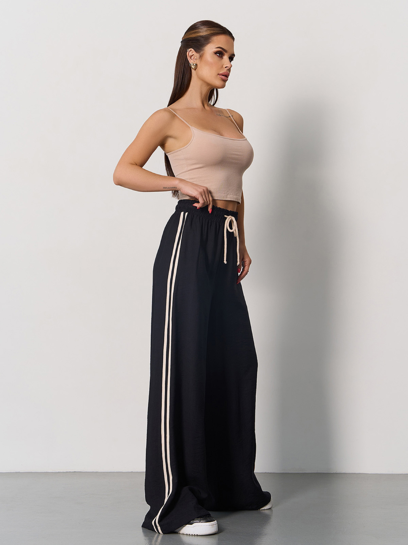 Штани палаццо ISSA Plus модель 15176_черный Фото