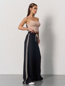 Штани палаццо ISSA Plus модель 15176_черный Фото