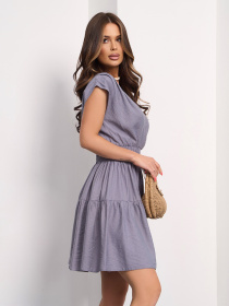 Сукня міні ISSA Plus модель SA-628_серый Фото