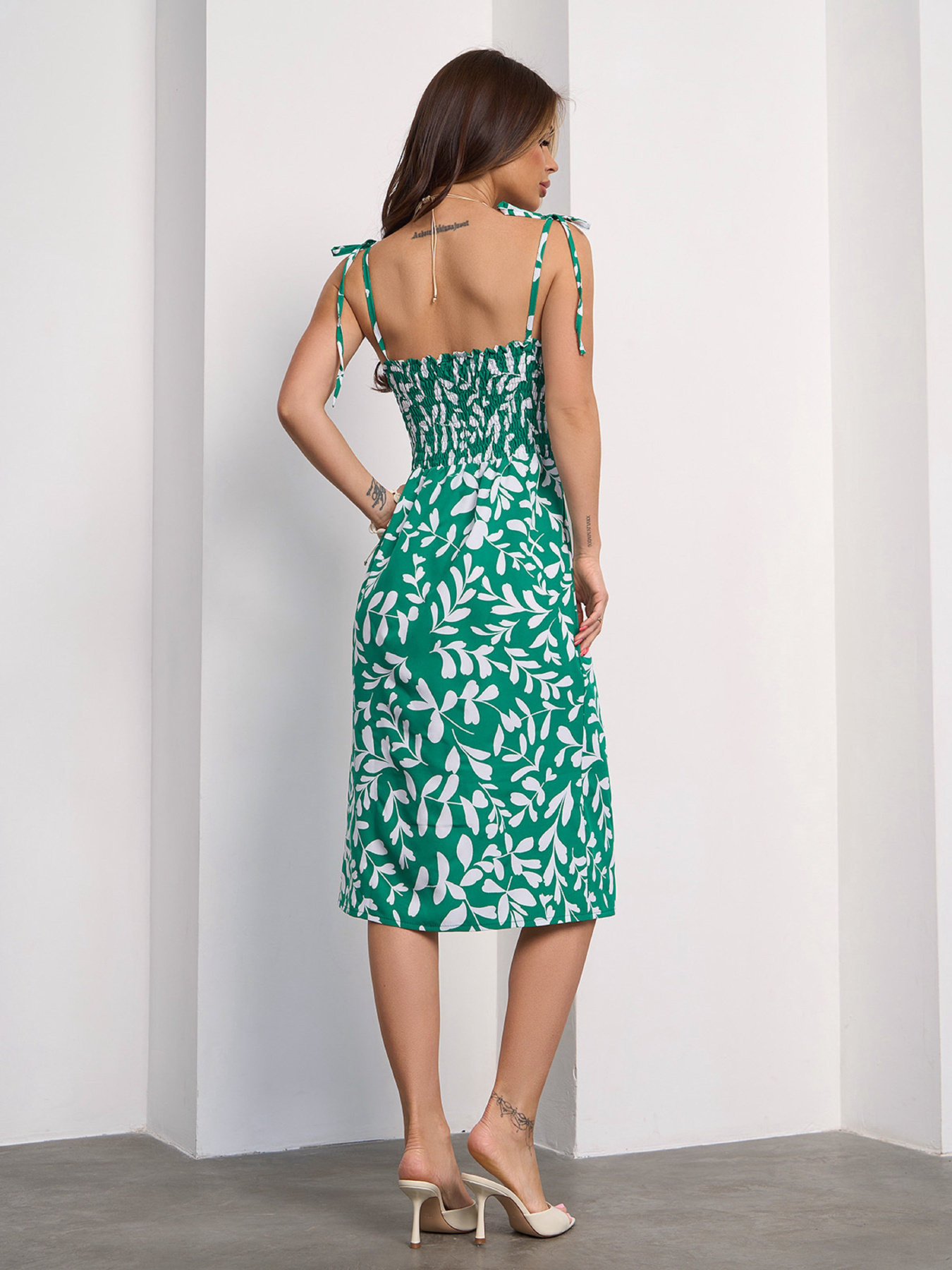 Сарафан ISSA Plus модель SA-631_зеленый Фото