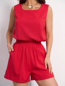 Костюм ISSA Plus модель 15177A_красный Фото