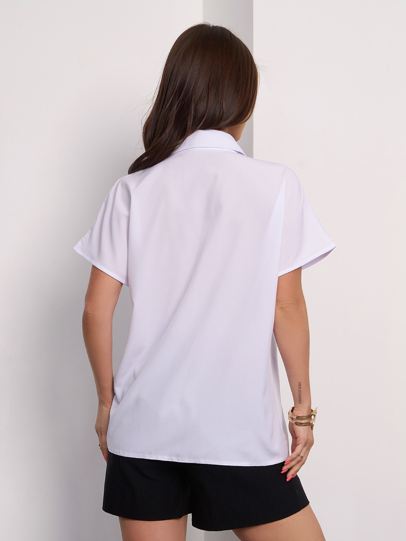 Рубашка ISSA Plus модель 15178_белый Фото