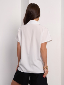 Рубашка ISSA Plus модель 15178_молочный Фото