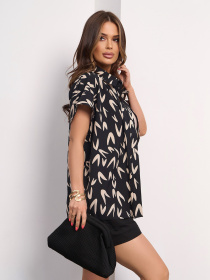 Рубашка ISSA Plus модель 15179_черный Фото