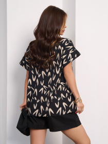 Рубашка повседневная ISSA Plus модель 15179_черный Фото