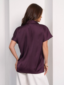Сорочка ISSA Plus модель 15181_фиолетовый Фото