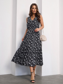 Платье миди ISSA Plus модель 15182_черный Фото