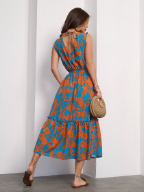 Платье миди ISSA Plus модель 15183_мультиколор Фото