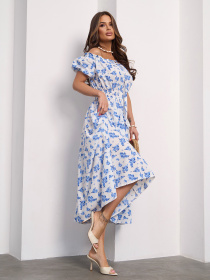 Платье миди ISSA Plus модель 15188_белый Фото