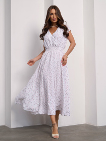 Платье миди ISSA Plus модель 15189_белый Фото