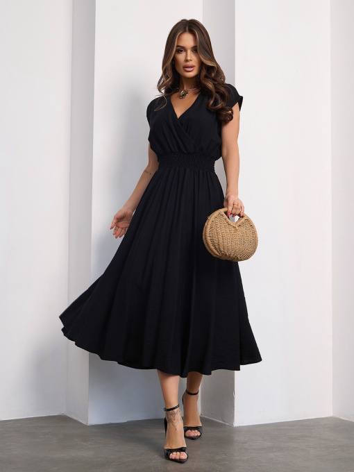 Сукня міді ISSA Plus модель 15190_черный Фото