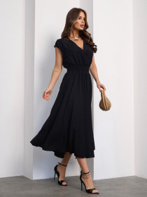 Платье миди ISSA Plus модель 15190_черный Фото