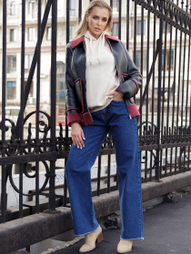 Куртка кожаная Gepur модель 33559 Куртка кожаная Gepur модель 33559 Фото