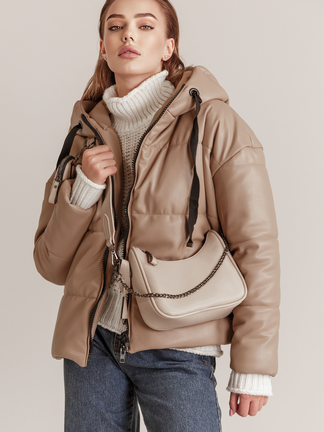 Куртка кожаная Gepur модель 37343 Куртка кожаная Gepur модель 37343 Фото