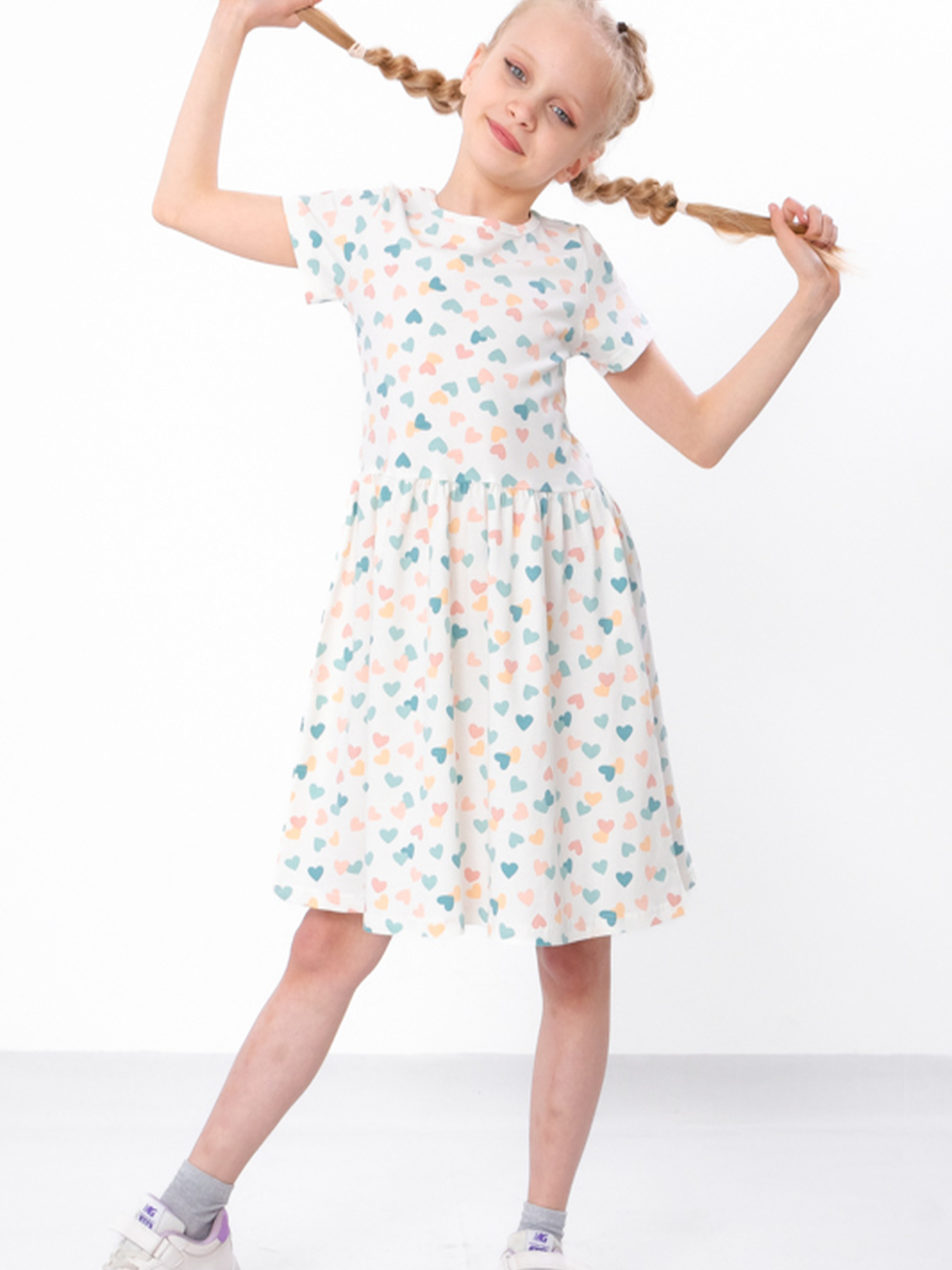 Сукня міді Носи своє модель 6118-043-serdechka-molochnij Сукня міді Носи своє модель 6118-043-serdechka-molochnij Фото