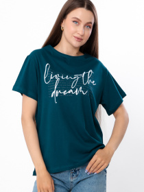 Футболка Носи своє модель 8127-001-33-temno-smaragdovij-living Фото