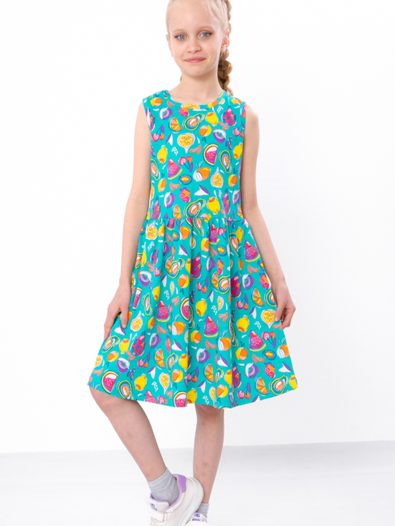 Сукня міді Носи своє модель 6244-002-frukti-mentol Сукня міді Носи своє модель 6244-002-frukti-mentol Фото