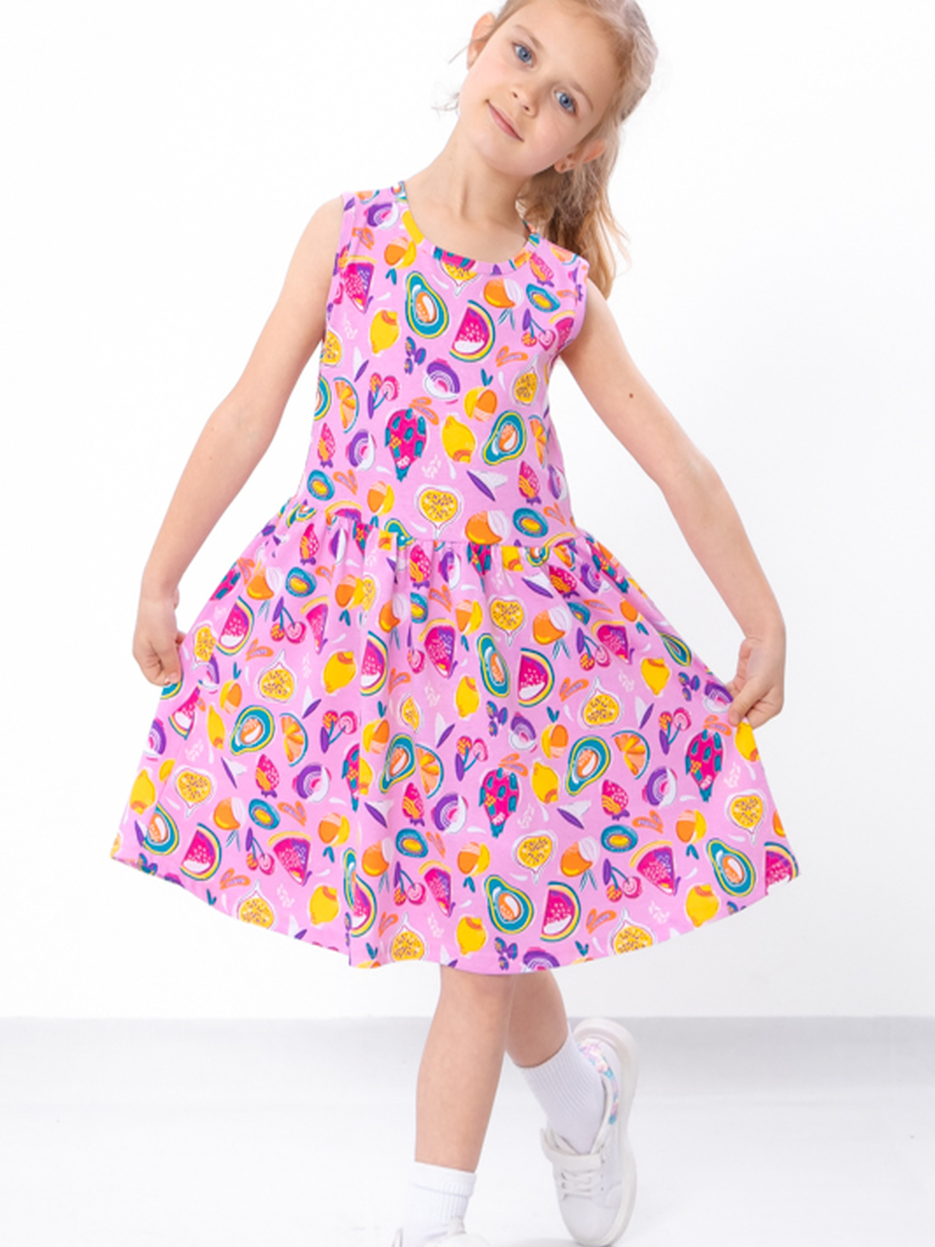 Сукня міді Носи своє модель 6244-002-frukti-rozhevij Сукня міді Носи своє модель 6244-002-frukti-rozhevij Фото