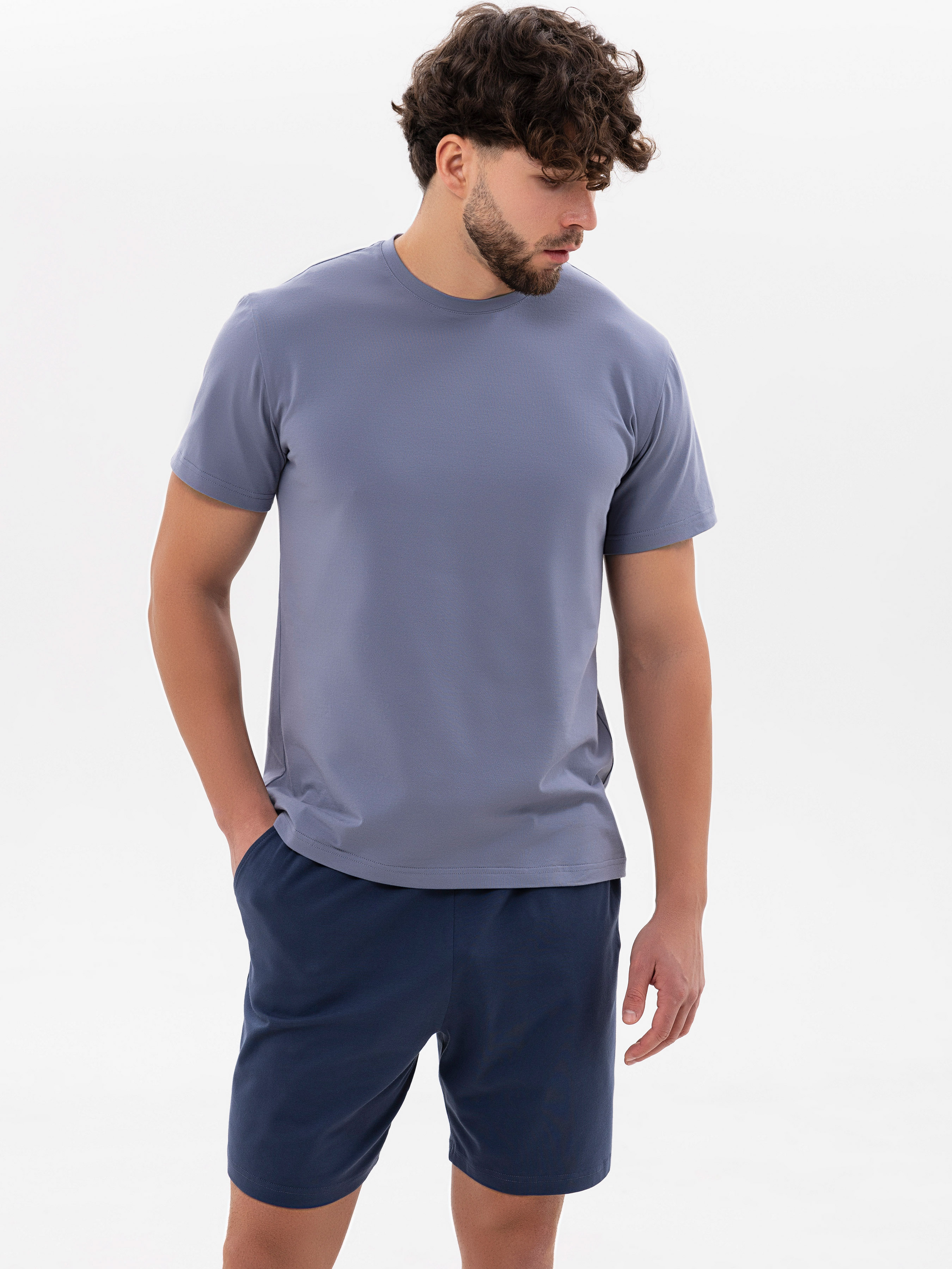 Бавовняна Чоловіча Піжама Libertine  (16812_3532) колір синій