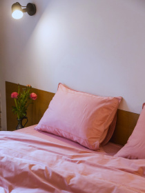 Комплект постільної білизни з автентичною вишивкою та кантом Brindal Rose в сатиновому чохлі для зберігання Ecotton модель 25115 Комплект постільної білизни з автентичною вишивкою та кантом Brindal Rose в сатиновому чохлі для зберігання Ecotton модель 25115 Фото