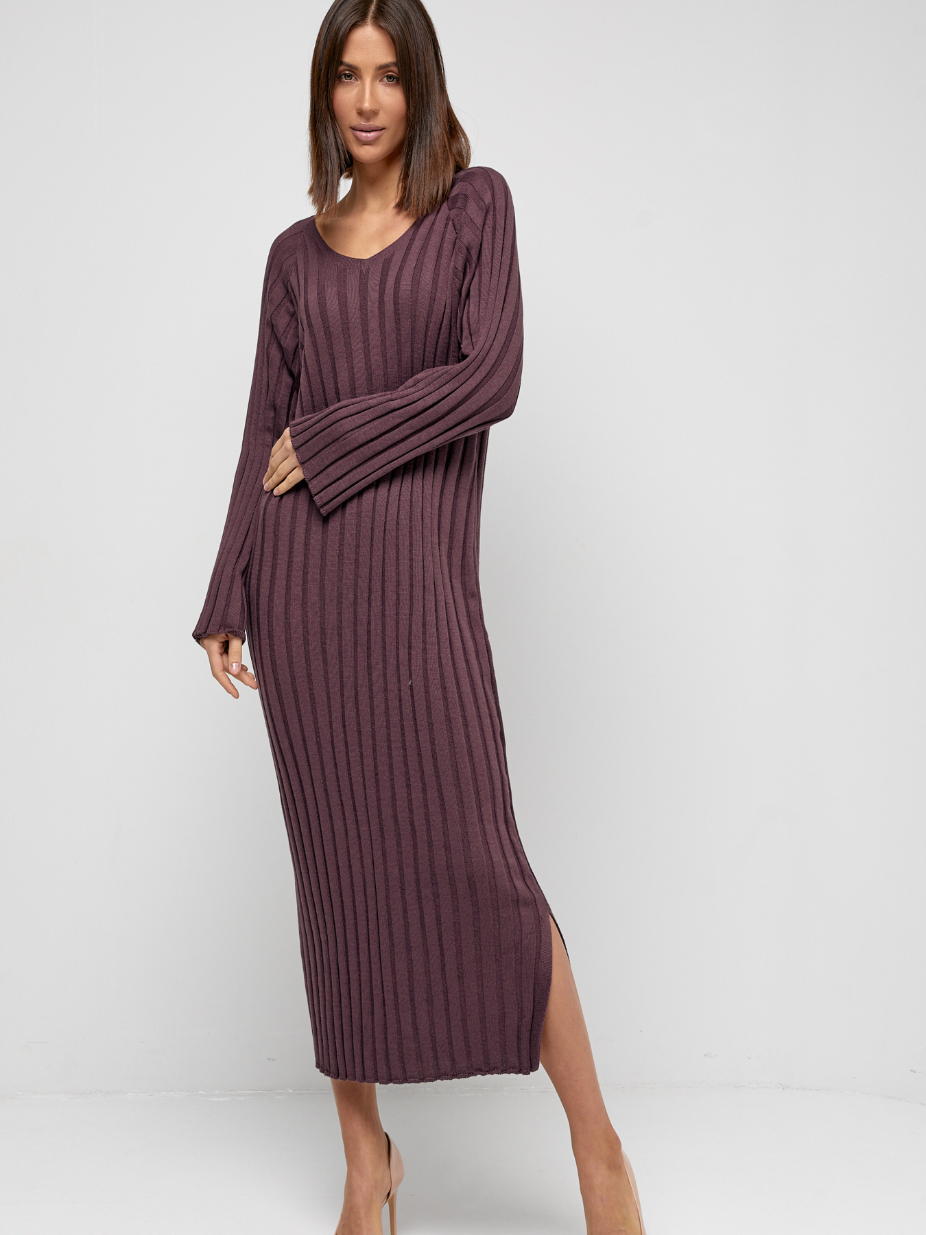 Сукня максі MarSe модель marse-vqzanoe-platxe-250-marsala Фото