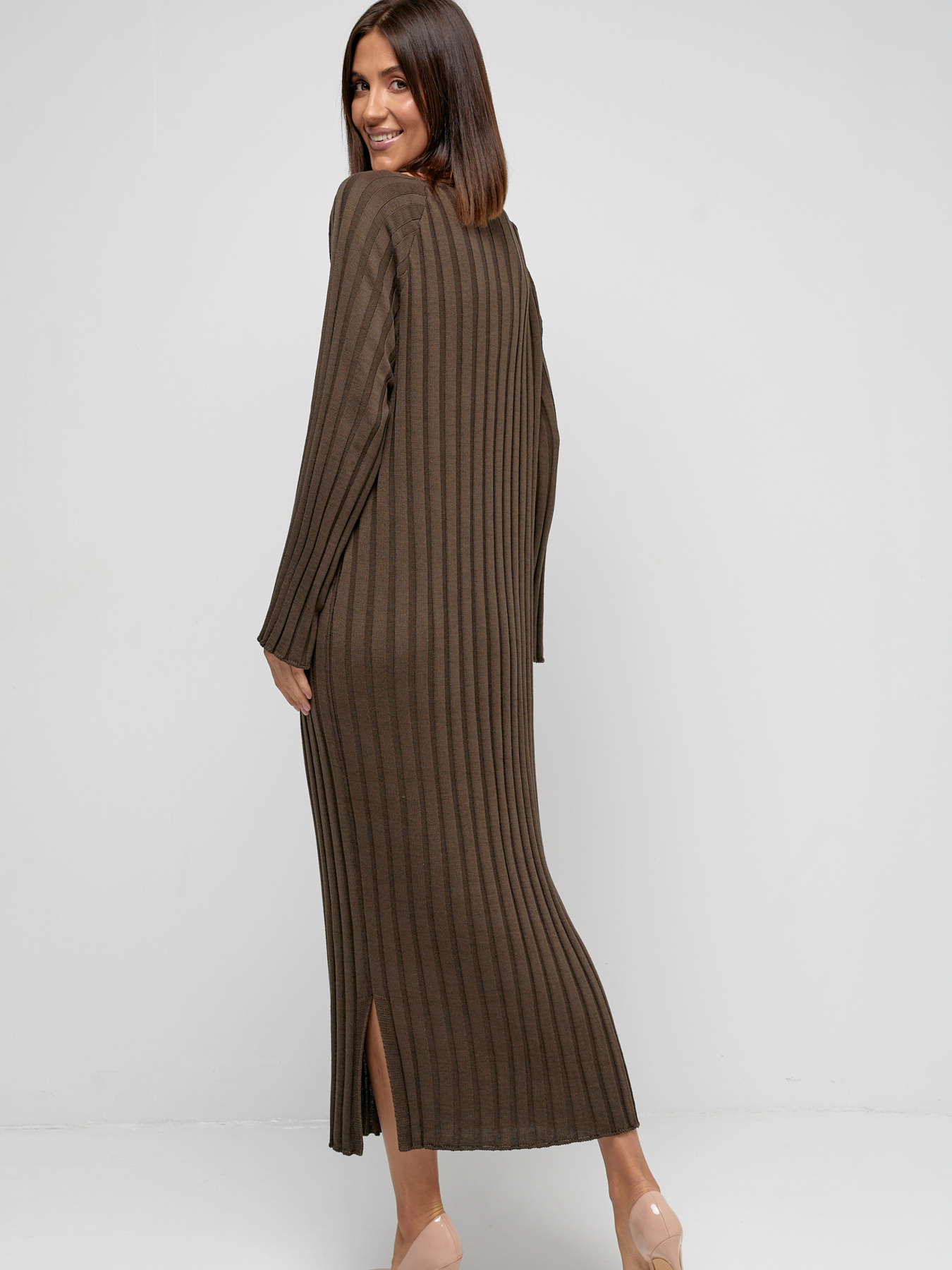 Платье макси MarSe модель marse-vqzanoe-platxe-250-shokoladnj Платье макси MarSe модель marse-vqzanoe-platxe-250-shokoladnj Фото