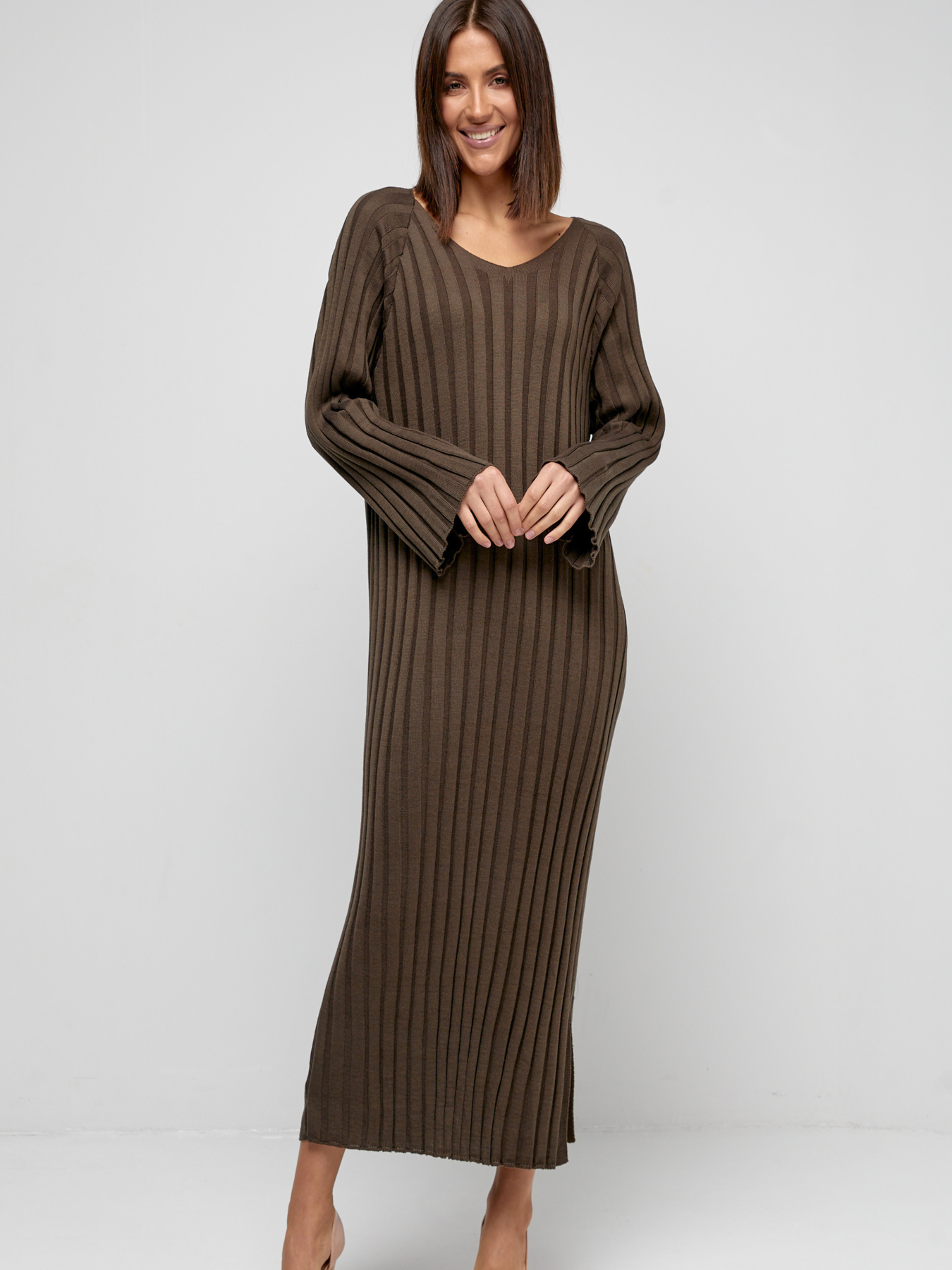 Платье макси MarSe модель marse-vqzanoe-platxe-250-shokoladnj Платье макси MarSe модель marse-vqzanoe-platxe-250-shokoladnj Фото