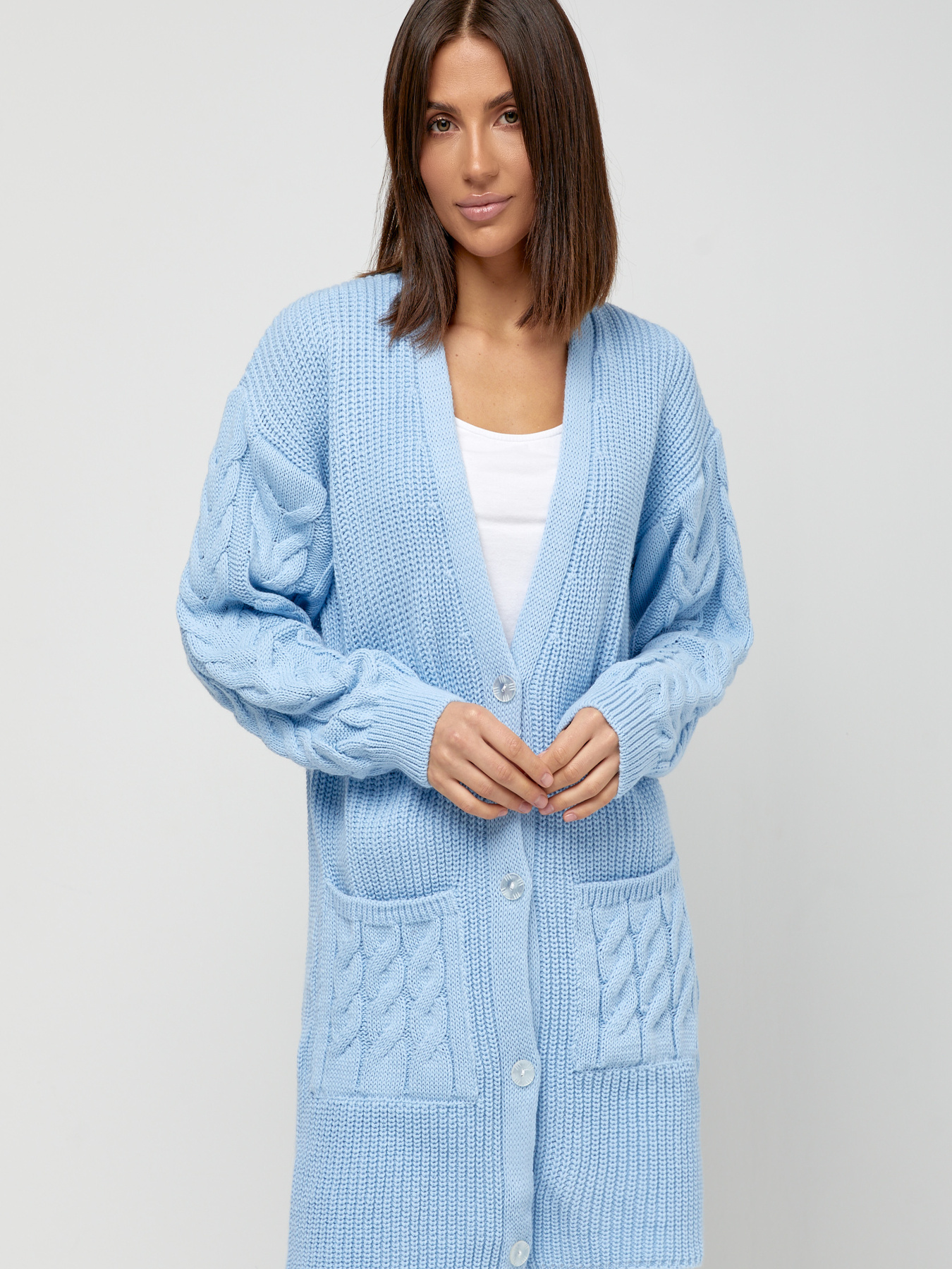 Кардиган MarSe модель marse-kardigan-249-goluboj Фото