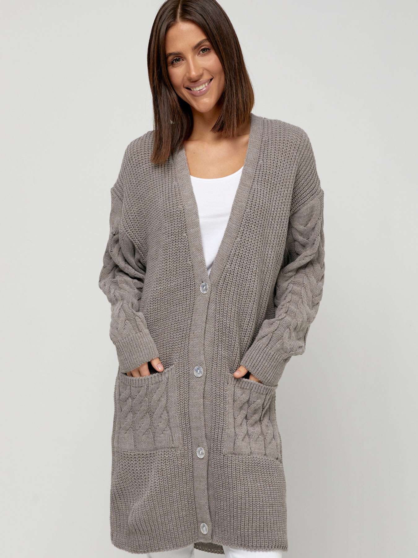 Кардиган MarSe модель marse-kardigan-249-kofe Фото