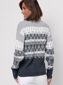 Свитер MarSe модель marse-sviter-252-temno-serj Свитер MarSe модель marse-sviter-252-temno-serj Фото