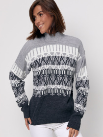 Свитер MarSe модель marse-sviter-252-temno-serj Свитер MarSe модель marse-sviter-252-temno-serj Фото