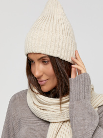 Шапка/шарф MarSe модель marse-komplekt-shapka-i-sharf-251-kapuchino Шапка/шарф MarSe модель marse-komplekt-shapka-i-sharf-251-kapuchino Фото