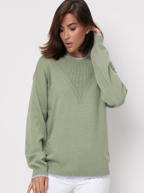 Джемпер MarSe модель marse-dzhemper-240-fistashka Фото