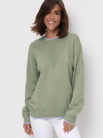 Джемпер MarSe модель marse-dzhemper-240-fistashka Джемпер MarSe модель marse-dzhemper-240-fistashka Фото